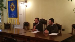 Da sinistra: Il sindaco di Salsomaggiore Filippo Fritelli e l'Amministratore unico di Emiliambiente Emiliano Occhi.