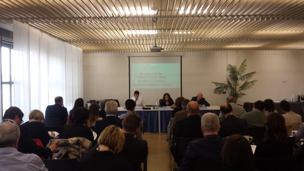 Un'immagine del seminario organizzato da Confservizi ER in collaborazione con Utilitalia.