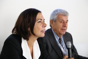 L'assessore regionale all'Ambiente Paola Gazzolo e Andrea Cirelli, del comitato scientifico di H20.